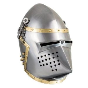 Casque Pigface Bascinet 12ème Siècle