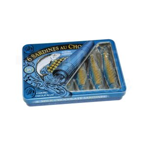 Boite Métal – 6 Sardines Chocolat au Lait – 60gr
