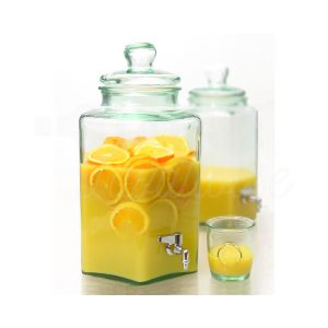 x Location Bonbonne en Verre avec Robinet – 6 Litres
