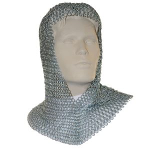 Camail en maille aboutée