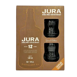 COFFRET WHISKY JURA 12 ANS + 2 VERRES