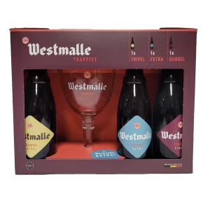 COFFRET WESTMALLE 3X33CL + 1 VERRE