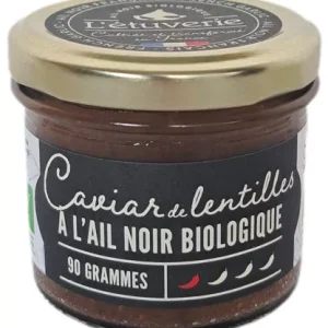Caviar de lentilles à l&rsquo;ail noir bio