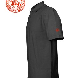 Polo noir « Sceau templier »