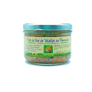 Pâté de Foie de Volailles au Pommeau – Volailles du Nord Mayenne – St Mars sur la Futaie (53) – 180gr