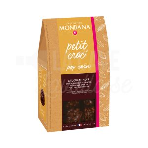 Petit Croc&rsquo; Noir Pop Corn – Etui 120gr – Monbana
