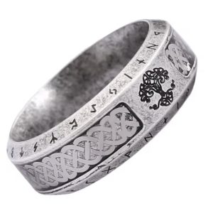 Bague nordique Arbre de Vie – style celtique et viking