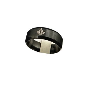 Bague Maçonnique Noire