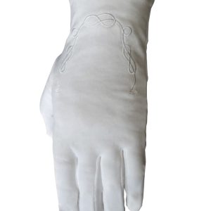 Gant blanc maçonnique « Lac d&rsquo;amour »