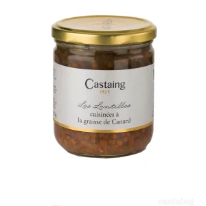 Lentilles cuisinées à la graisse de canard Castaing