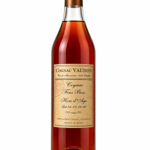 Cognac Hors d&rsquo;Age Fins Bois lot 75 77 78 80 – Vaudon –  série limitée pour le Chai 27 – 70cl 50,5%