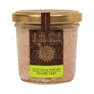 Rillettes de Porc Bio – Poivre Vert – Le Mottay Gourmand – 90gr